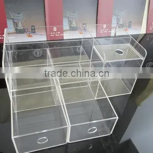 2015 New Arrivel Acrylic 9 Pieces Box Multi Clear Acrylic Storage Box thumbnail-1