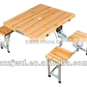 Outdoor Wooden Folding Table Sets thumbnail-1