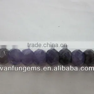 Amethyst Faceted Rondelle thumbnail-1