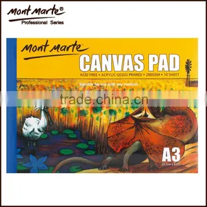 High Quality A3 280gsm 10Sheet Canvas Pad Drawing Paper thumbnail-1