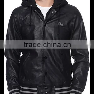 Pure Leather Bomber Jacket thumbnail-1