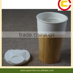 Ceramics Coffee Cup With Bamboo Sleeve thumbnail-1