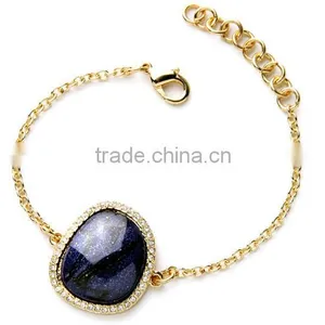 >>New Arrival Lady's Elegant Chain Bead Bracelet Natural Stone Bracelet/ thumbnail-2