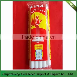 Cheapthin Pillar White Candle for Daily Lighting/ Cheap White Candle thumbnail-1