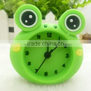 2015 Newest Cartoon Animal Plants Character Customized Pantone Color Lovely Silicone Table Clock, Plant Table Clock thumbnail-1