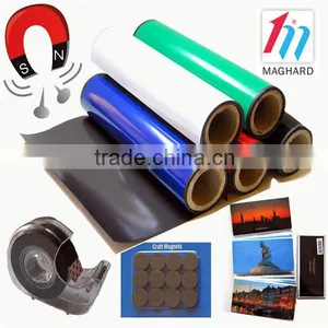 Wholesale Rubber Magnet Roll Flexible Magnet Roll With White/black/colourful PVC thumbnail-3