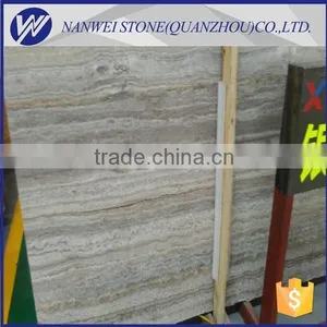 Cheap Price Polished Grey Travertine Silver Grey Travertine Marble thumbnail-4