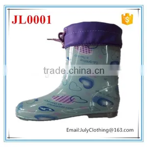 Summer Cute Non-slip High Quality Boy PVC Rain Boot With Collar thumbnail-2