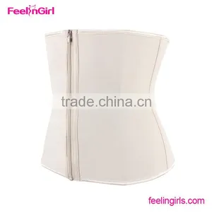 7 Steel Boned Clip and Zip Nude Waist Cincher thumbnail-2