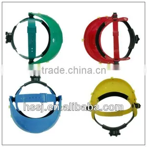 2016 Safety Face Shield Visor With CE Standard Headgear Face Visor PP Half Helmet With PC Face Shield thumbnail-5