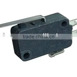 Subminiature Basic Switch, Single Pole Double Throw (SPDT), 250 Vac, 5 A, Straight Lever Actuator, Solder Termination thumbnail-1