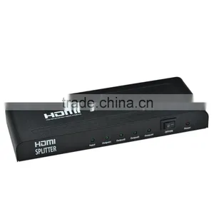 CHEERLINK 1080P Full HD / 3D HDMI V1.3 Splitter 1in 4 Out - Black thumbnail-1