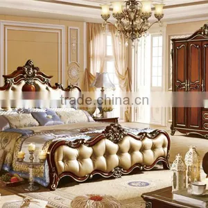 Bedroom Set Furniture Sleeping Bed Foshan Furniture Market thumbnail-5