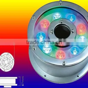 9W Led Underwater Fountain Light With Stainless Steel Housing IP68 thumbnail-1