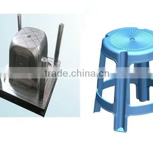 Folding Plastic Injection Stool Moulds Company Plastic Baby/ Round Stool Mould thumbnail-1