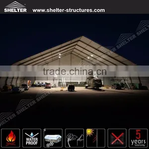 Clear Span Aircraft Hangars Wind Resistant With Aluminium Structure for Aviation in Africa thumbnail-2