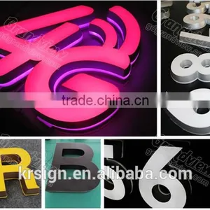 OEM Customized Outdoor Advertising Display Epoxy Resin Led Frontlit Letter Resin Wall Letters Quality Choice thumbnail-5