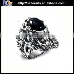 Vintage Men's Titanium Ring for Men,316L Stinless Steel Ring for Men thumbnail-5