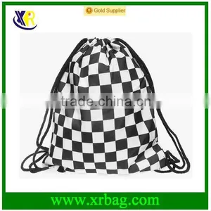 Women Mochila Man Sport Gym Bags Travel Backpack Geometry Printing Foldable Drawstring Bag thumbnail-1