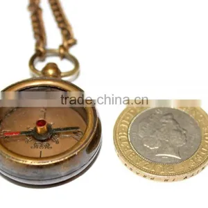 Brass Nautical Compass- Vintage Brass Locket Compass 13314 thumbnail-2