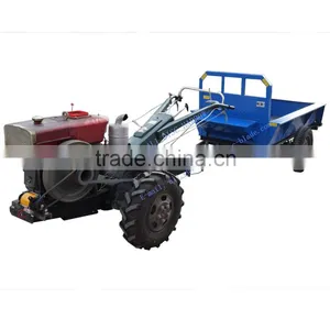 Single Axle Tipping Hand Tractor Trailer thumbnail-1