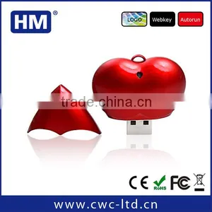 Wholesale Promotion Gift Heart Shape Usb Pen Drive thumbnail-1