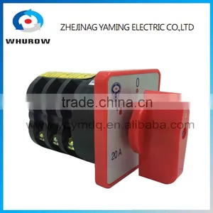 Changeover Rotary Cam Universal Switch HZ5-20/4 M05 Three Poles Electrical Low Current 20A Control Machine Silver Contacts thumbnail-1