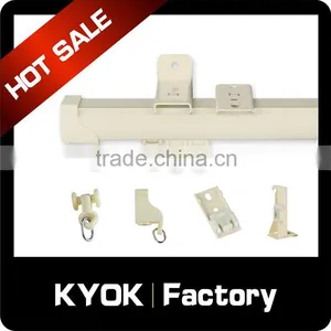 Ball-bearing Slide Curtain Rail Accessories , Aluminum Curtain Rail Wholesale , Curtain Track Accessories thumbnail-2