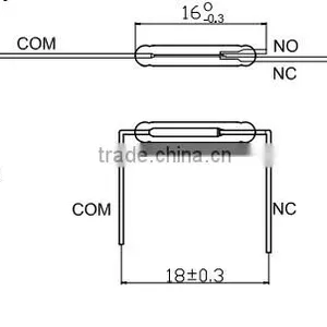 NC / NO /COM 3 Wire Magnet Sensor Reed Switch thumbnail-3