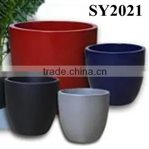 Pot for Sale Small Custom Color Fiberglass Flower Pot thumbnail-1