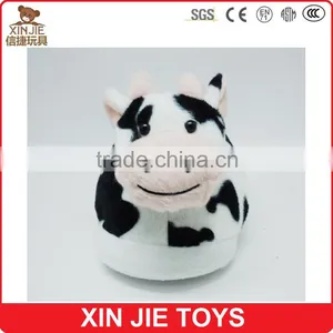 Good Quality Indoor Slippers Cow Shape Plush Slipper Custom Winter Warmly Slippers thumbnail-1
