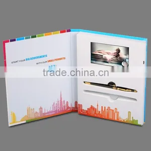 Customized 4C Paper Printing Video Brochure Cards thumbnail-1