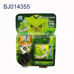 Funny Kids Diy Block Snake Toy/plastic Battle Spinning Top Toy thumbnail-1