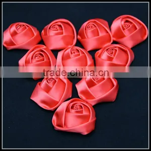 Lovely Satin Ribbon Rose Flower Decoration Ornament Flower thumbnail-1