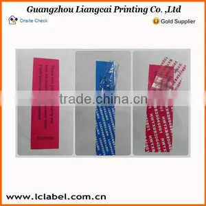 Colorful Print Pvc Sticker Void Logo Transperant Pvc Void Sticker thumbnail-5