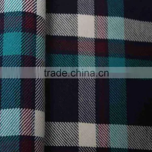 Cotton Twill Check Shirt Plaid Shirt Fabric of Twill Fabric thumbnail-2