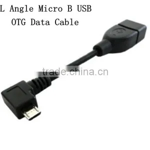 L Angle Micro B USB OTG Data Cable for Samsung Galaxy SII S2 I9100 thumbnail-1