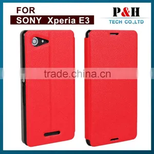 New Product Flip Cover Mobile Phone Case for Sony Xperia E3, Leather Flip Cover Case for Smartphone thumbnail-4