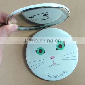 Round Cat Tin Badge With Pin Button as Promotional Gifts thumbnail-1