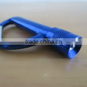Aluminium Mini Carabiner LED Flashlight/Torch With Rotating Switch thumbnail-1