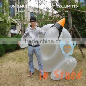 MOQ 50pcs Outdoor Pool Float Inflatable Swan Float for Summer thumbnail-1