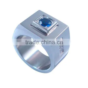 High Quality 316l Stainless Steel Ring Band Ring Sliver Ring for Men thumbnail-2