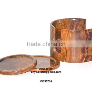 RED ONYX COASTER thumbnail-1