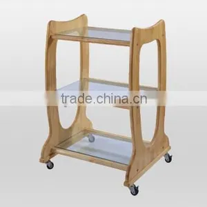 2016 Hot Sales New Design Solid Wood Spa Trolley 3913 thumbnail-1