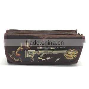 Brown Color School Stationery Zipper Pencil Case thumbnail-1