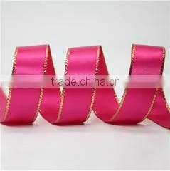 High Quality Gold Kinds of Ribbon With 100% Polyester thumbnail-2