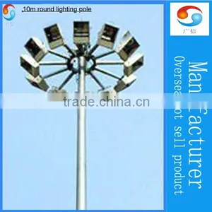 Galvanized High Mast Lighting Pole For Sale thumbnail-1