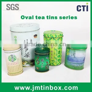 Oval Tea Tin Can Box Series thumbnail-1