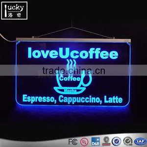 Acrylic Led Edge Sign and Logo Printed Available Business Sign Display thumbnail-2