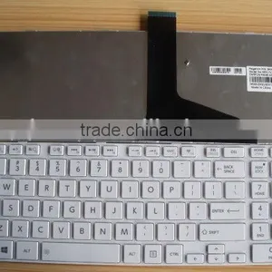 US Layout for TO Satellite L850 With Frame White Laptop Keyboard thumbnail-1